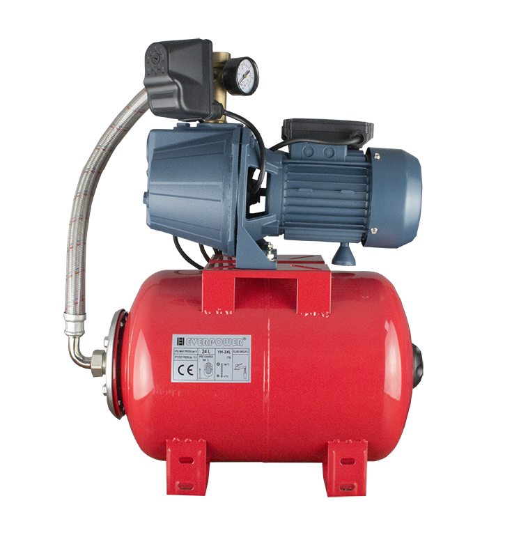  Hidrofor cu pompa fonta 1100W si rezervor 24L Everline BAR-JET100/24 BAR-JET100/24