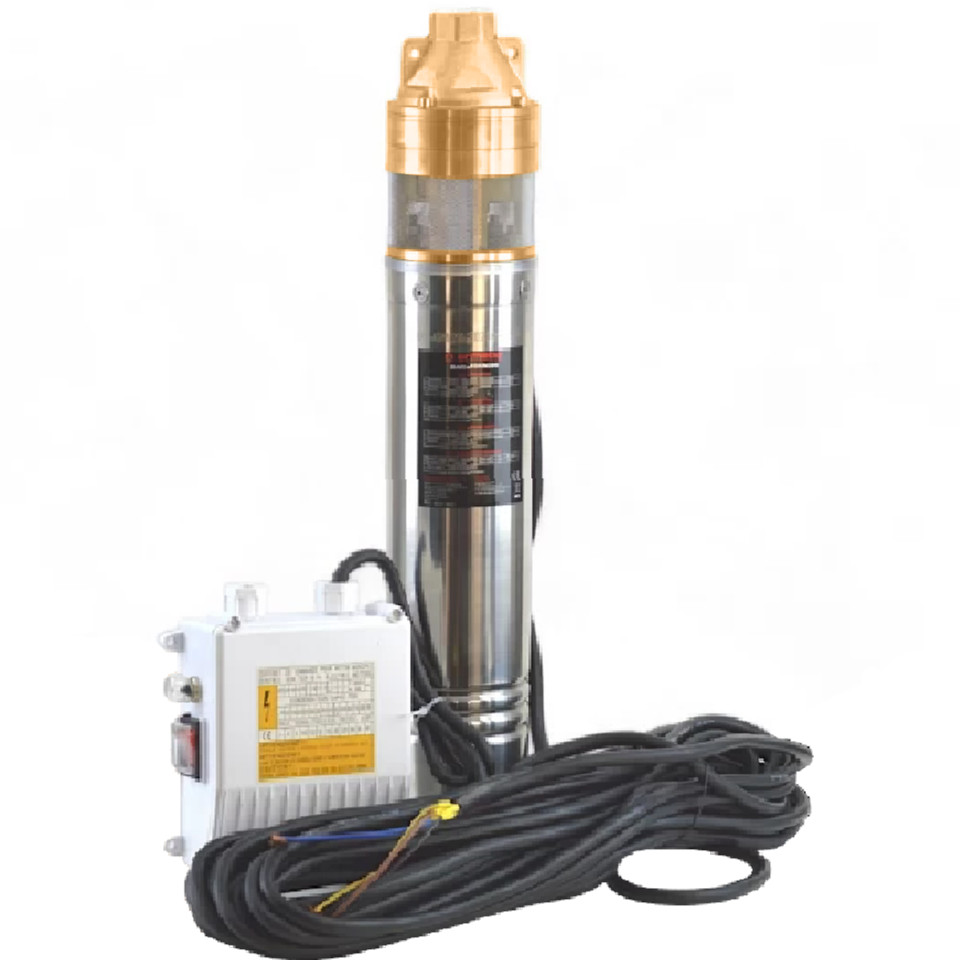  Pompa submersibila adancime, 0.75kW, 56m inaltime, 25m³/h debit, tablou comanda Ermetiq BAR-4SKM100 BAR-4SKM100