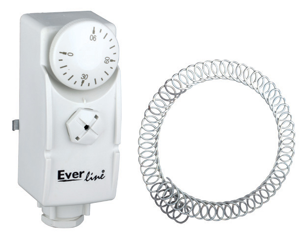  Termostat de contact 0-90°C, montaj teava, pentru pompe si instalatii incalzire Everline EVP-TC EVP-TC