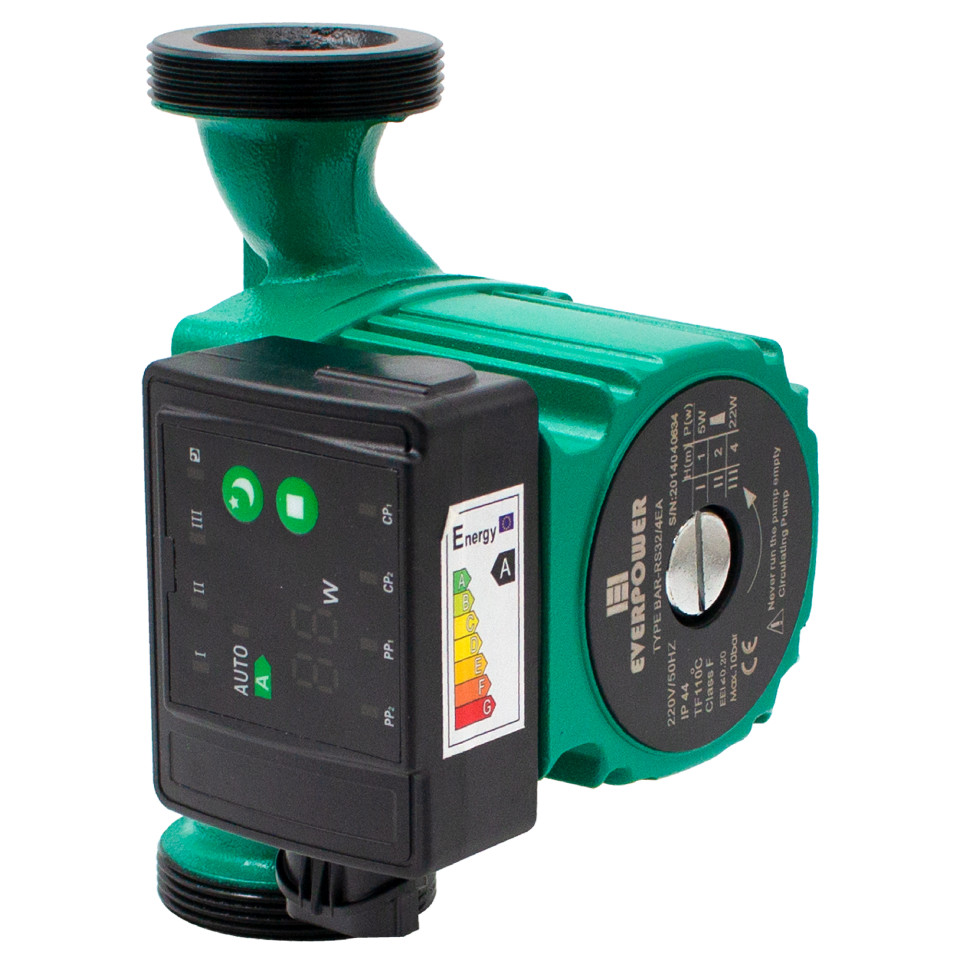  Pompa recirculare electronica RS32/4EA, DN32, 180mm, clasa A, afisaj digital Everline BAR-RS32/4EA BAR-RS32/4EA