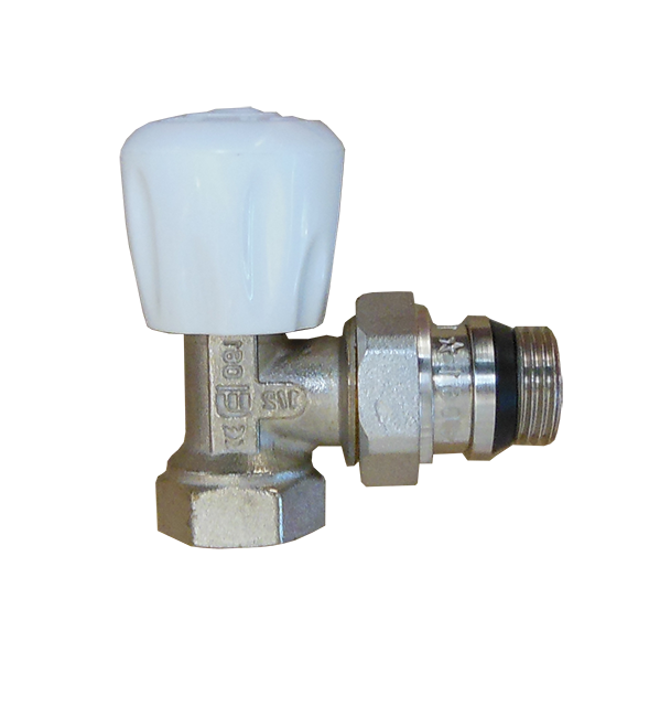  Robinet radiator tur 1/2 MF, coltar, pentru calorifer, alama nichelata Everline EVP-PE12MF EVP-PE12MF