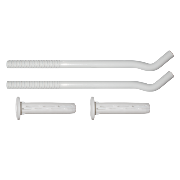 Set console calorifer 12x330 mm cu dibluri de fixare, otel vopsit alb Everline EVP-GC12330H EVP-GC12330H