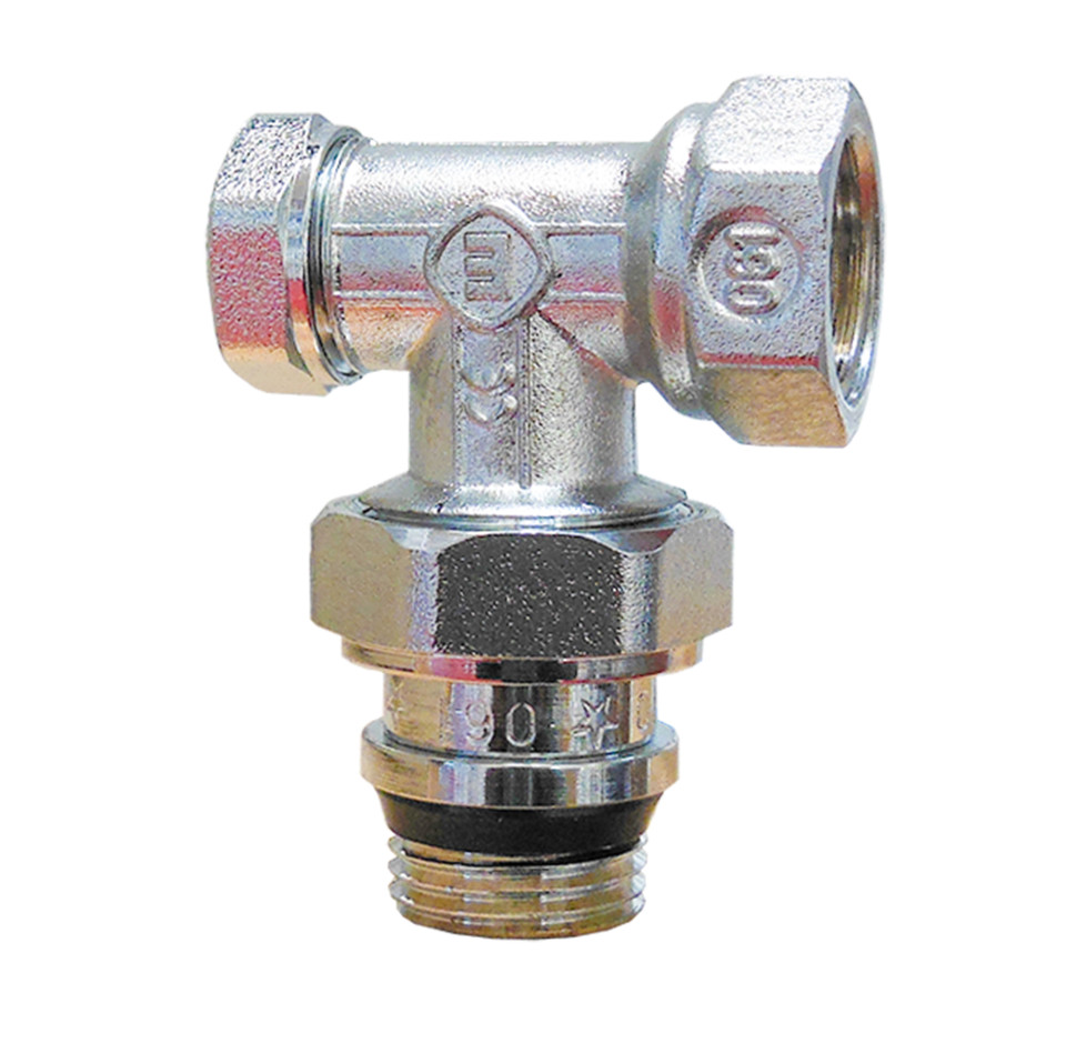  Robinet radiator retur 1/2 reglaj si inchidere circuit, FI-FE, finisaj cromat Everline ER-DH12MF ER-DH12MF