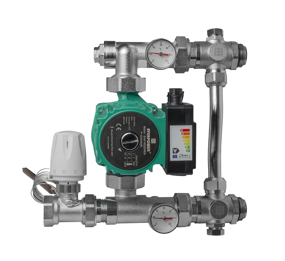  Kit amestec cu pompa electronica 25/6, 130mm, conexiuni 1, incalzire Everline EVP-XF130/6EA EVP-XF130/6EA