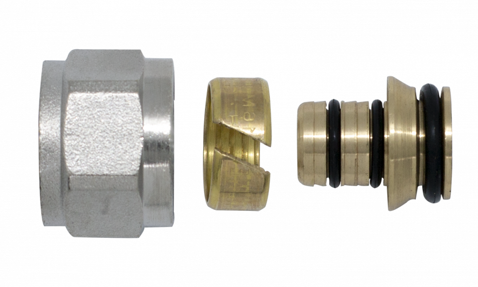  Adaptor eurocon pentru teava PEX/Multistrat 16 mm x 1/2, compresie Everline EVP-DXP16-12 EVP-DXP16/12