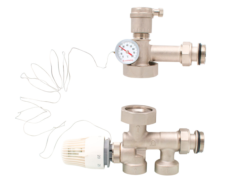  Grup amestec incalzire pardoseala aerisitor automat, cap termostatic, racord 1 Ermetiq ER-MWS703 ER-MWS703