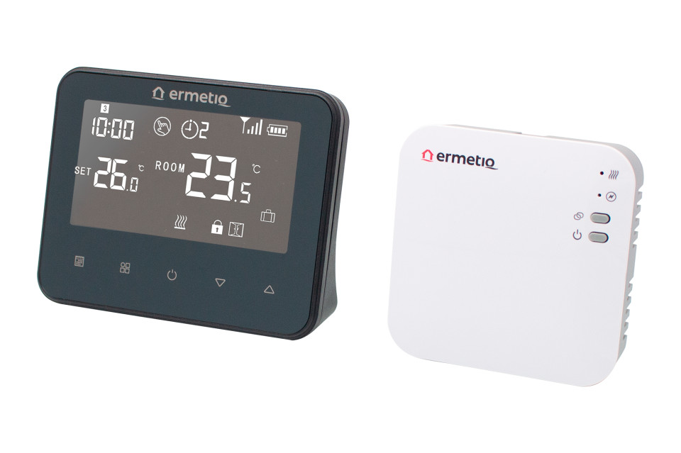  Termostat ambient digital programabil WiFi 2.4GHz, ecran touch si control aplicatie Ermetiq TA-WT20W TA-WT20W