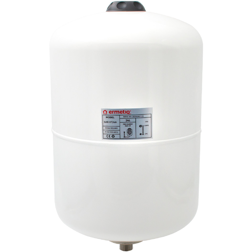  Vas de expansiune sanitar 24L pentru apa calda menajera, membrana EPDM Ermetiq BAR-VT24A BAR-VT24A