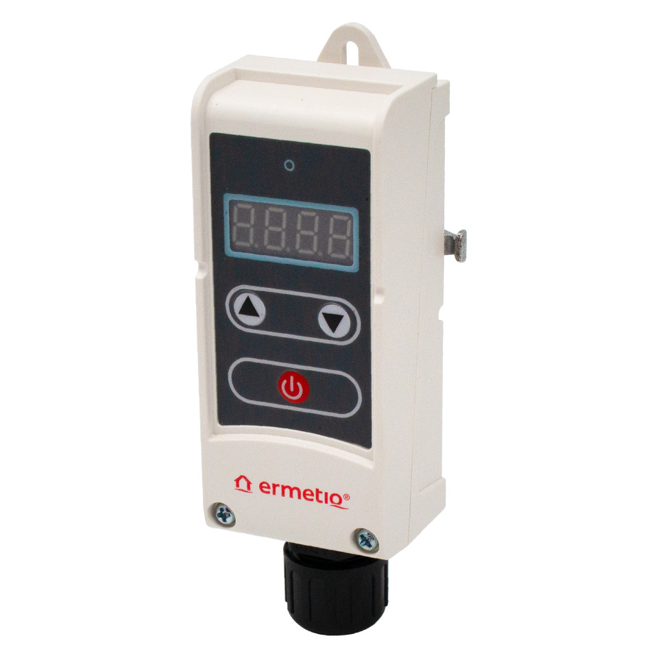  Termostat digital de contact pentru controlul temperaturii, afisaj LED si senzor extern Ermetiq ER-TC ER-TC