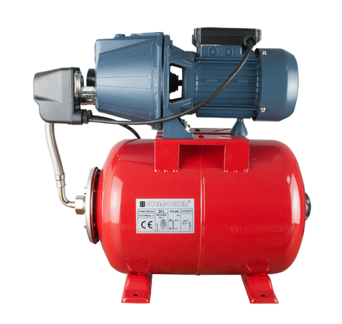 Hidrofor cu pompa fonta 1kW si rezervor 24L Everline BAR-JET90/24 BAR-JET90/24