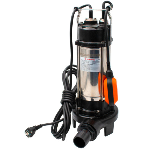  Pompa submersibila drenaj cu tocator din inox, apa murdara, 1500W, 220V Ermetiq BAR-QV1500D