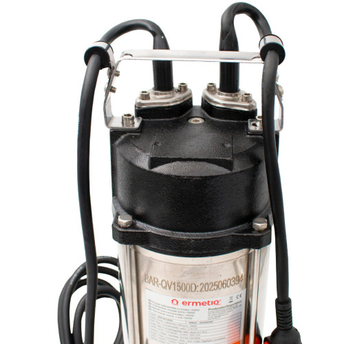  Pompa submersibila drenaj cu tocator din inox, apa murdara, 1500W, 220V Ermetiq BAR-QV1500D BAR-QV1500D
