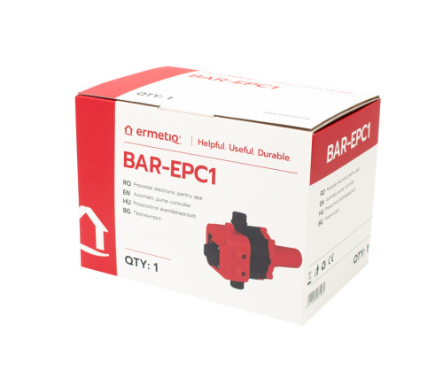  Prescontrol electronic 1, protectie lipsa apa, IP65, 10bar pentru hidrofor, pompa Ermetiq BAR-EPC1 BAR-EPC1