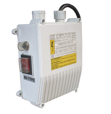  Panou comanda pompa submersibila 0.75kW, cu protectie si condensator integrat 4SKM100/60