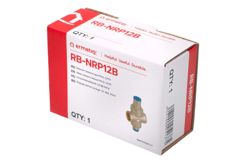  Reductor presiune apa PN16 1/2 FF, reglabil, alama nichelata Ermetiq RB-NRP12B RB-NRP12B