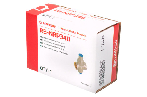  Reductor presiune apa PN16 3/4 FF, reglabil, alama nichelata Ermetiq RB-NRP34B RB-NRP34B
