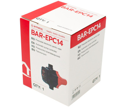  Presostat electronic pompa de apa, control automat hidrofor, protectie lipsa apa Ermetiq BAR-EPC14 BAR-EPC14