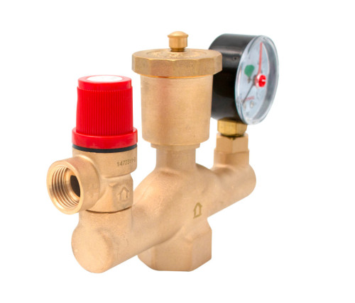  Kit de siguranta boiler si instalatii termice 1, supapa, aerisitor manometru Ermetiq EVP-XF33F EVP-XF33F