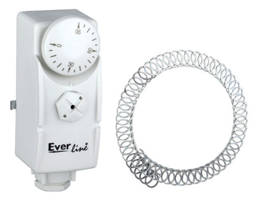  Termostat de contact 0-90°C, montaj teava, pentru pompe si instalatii incalzire Everline EVP-TC