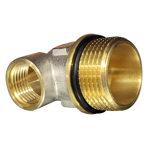  Teu capat distribuitor 1x1/2, alama nichelata, pentru incalzire pardoseala Everline EVP-ET112 EVP-ET1112