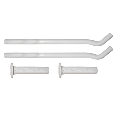  Set console calorifer 12x330 mm cu dibluri de fixare, otel vopsit alb Everline EVP-GC12330H