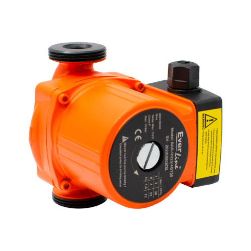  Pompa de recirculare 25/4G, 130mm, 3 trepte viteza, instalatii de incalzire Everline BAR-RS25/4G130
