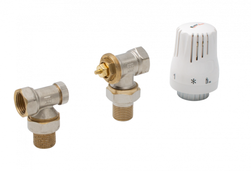  Kit termostatic complet 1/2 pentru radiator, cap termostatic, robinet tur si retur Everline EVP-SRT12A EVP-SRT12A