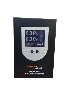  Sursa neintreruptibila UPS pentru centrala termica, sinus pur, display LCD Everline EW-PSJ500 EW-PSJ500