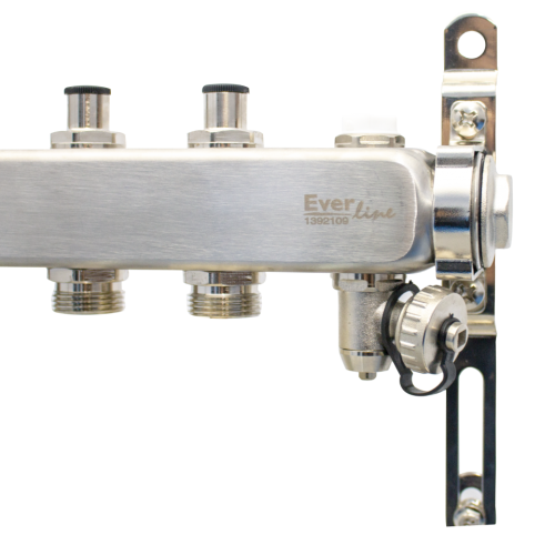  Distribuitor incalzire pardoseala 1, 6 cai aerisitor manual, robinet golire Everline EVP-DSA3411/6 EVP-DSA3411/6