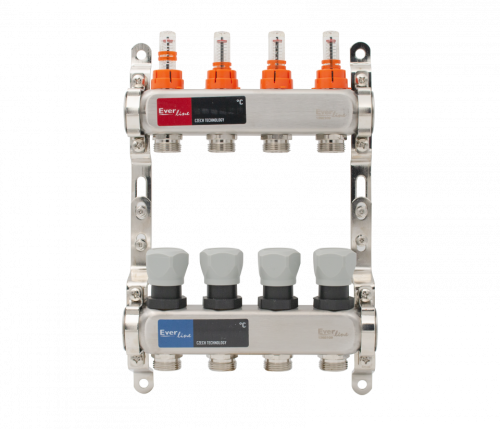  Set distribuitor incalzire pardoseala inox 1