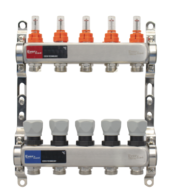  Set distribuitor incalzire pardoseala inox 1