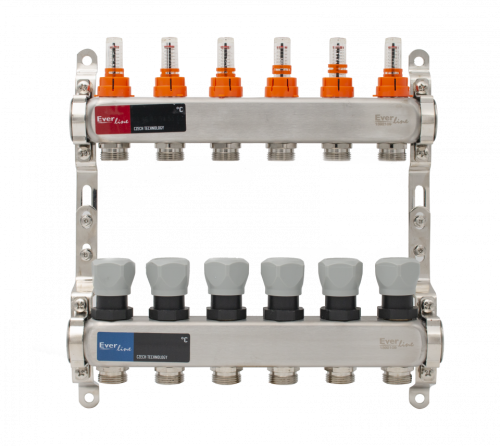  Set distribuitor incalzire pardoseala inox 1