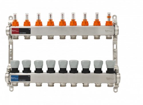  Set distribuitor incalzire pardoseala inox 1