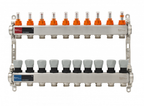  Set distribuitor incalzire pardoseala inox 1