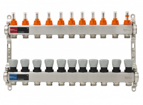  Set distribuitor incalzire pardoseala inox 1