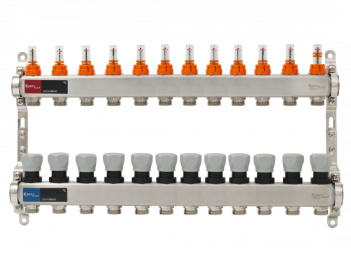  Set distribuitor incalzire pardoseala inox 1