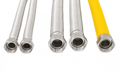  Set racordare centrala termica cu racorduri flexibile apa si gaz, 220-440 mm Everline RCS6MF-22 RCS6MF-22