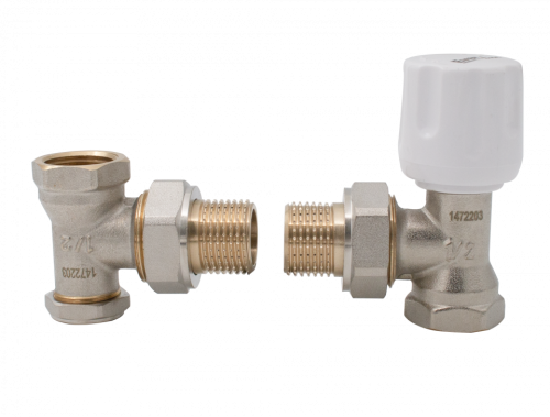  Set robineti radiator 1/2 MF, tur si retur, coltar, instalatii incalzire Everline EVP-ST12MFA EVP-ST12MFA