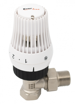  Set termostatic radiator cuplare rapida 1/2, cap termostatic cu robinet coltar Everline EVP-SRT12B EVP-SRT12B