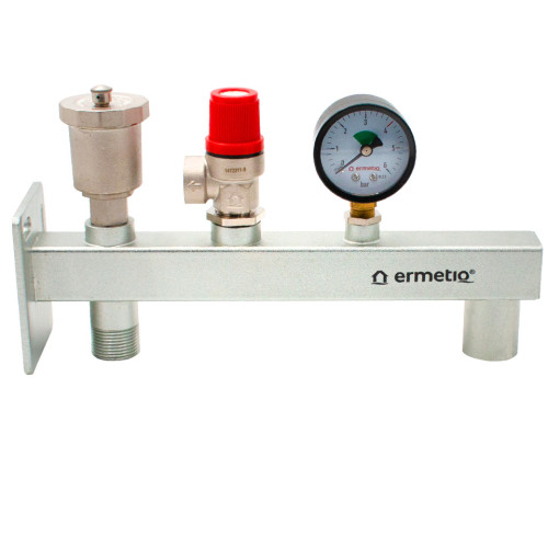  Suport vas de expansiune 3/4, supapa siguranta, aerisitor automat si manometru Ermetiq EVP-XF35M EVP-XF35M