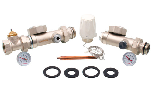  Grup amestec incalzire in pardoseala, aerisitor manual, cap termostatic, racord 1 Ermetiq ER-MWS702 ER-MWS702