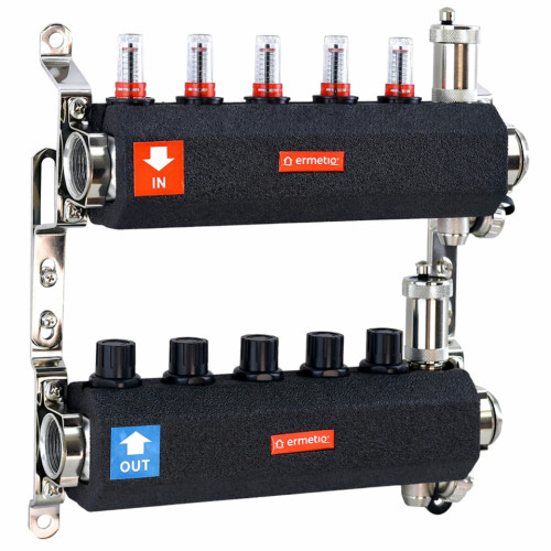  Distribuitor inox izolat 5 cai 1
