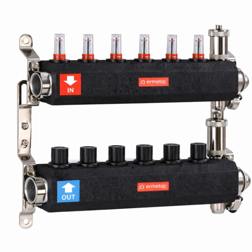  Distribuitor inox izolat 6 cai 1