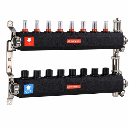  Distribuitor inox izolat 8 cai 1
