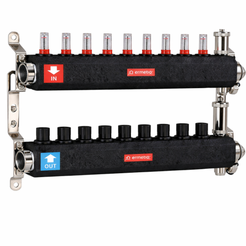  Distribuitor inox izolat 9 cai 1