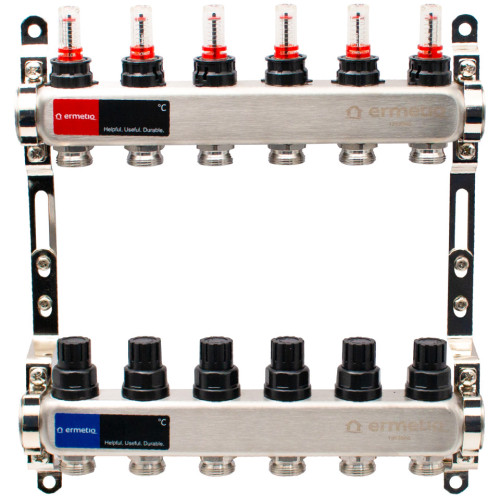  Distribuitor inox izolat 6 cai 1