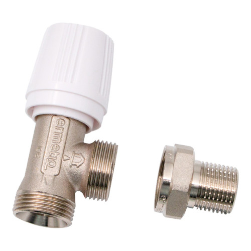  Robinet radiator tur colțar cu conector eurocon 1/2x3/4 MF Ermetiq ER-P1234MF ER-P1234MF